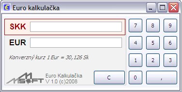 euro kalkulacka